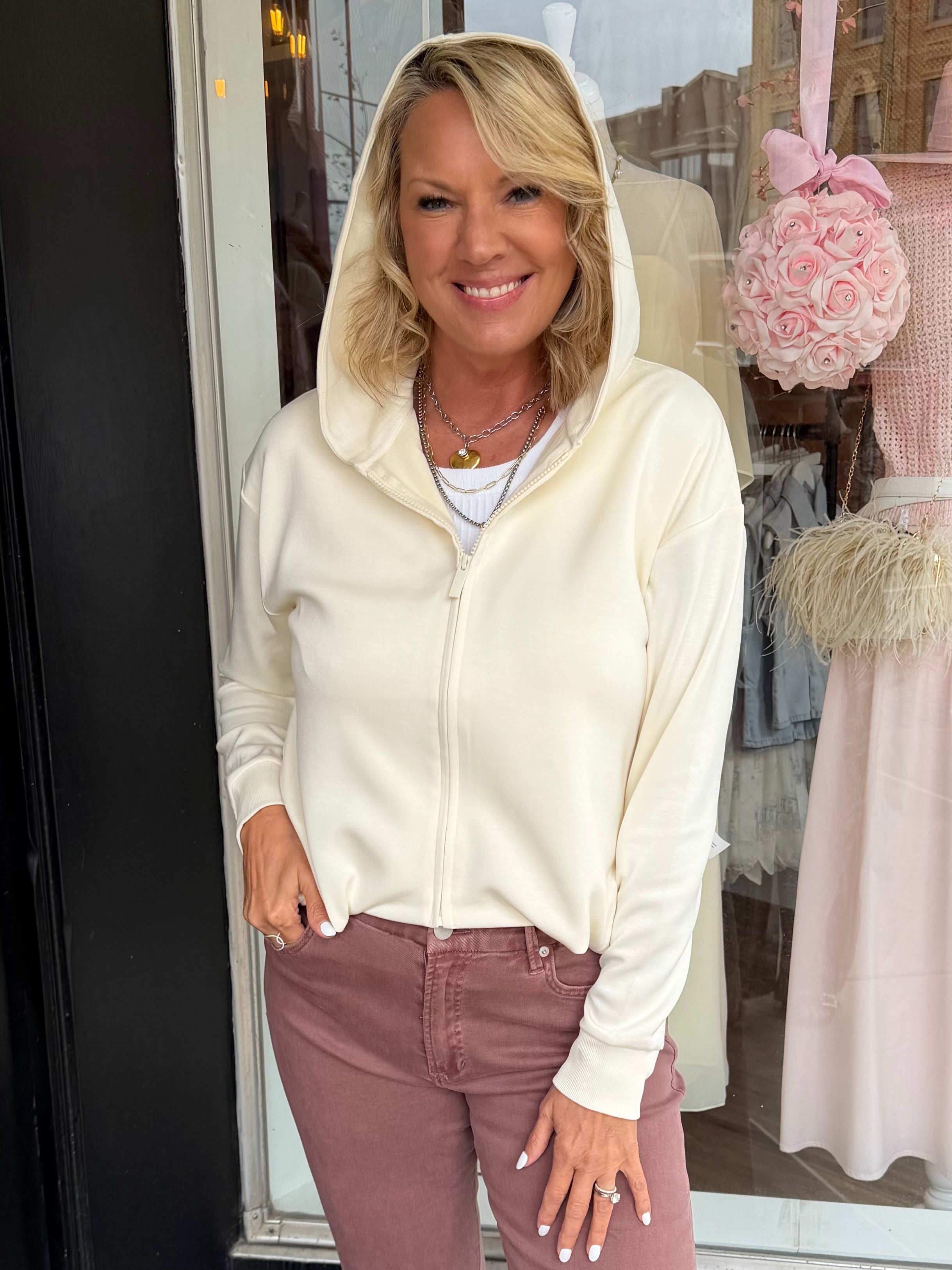Kaia Zip Up Sweatshirt