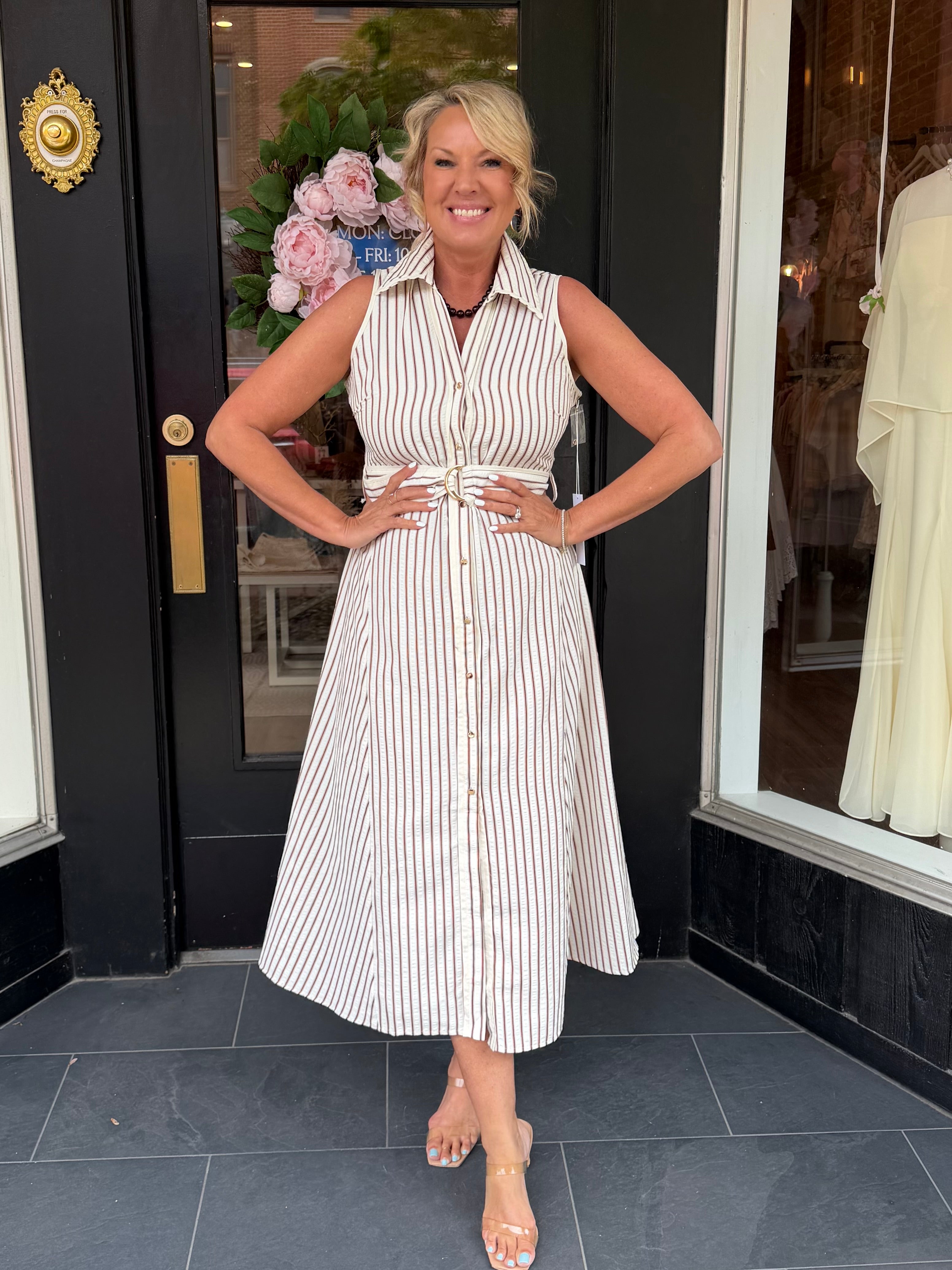 Verona Front Button Dress