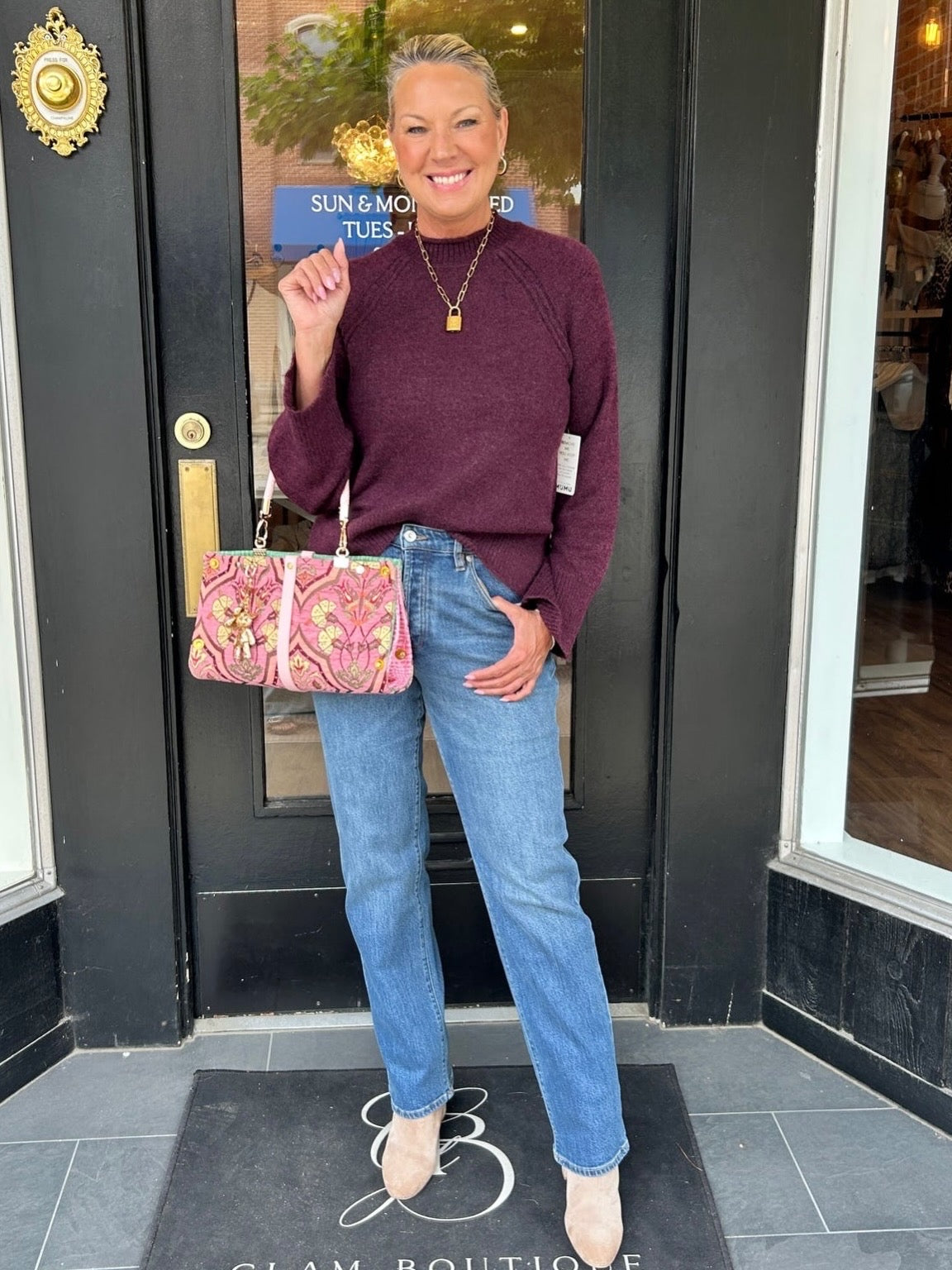 Emerson Merlot Knit Sweater