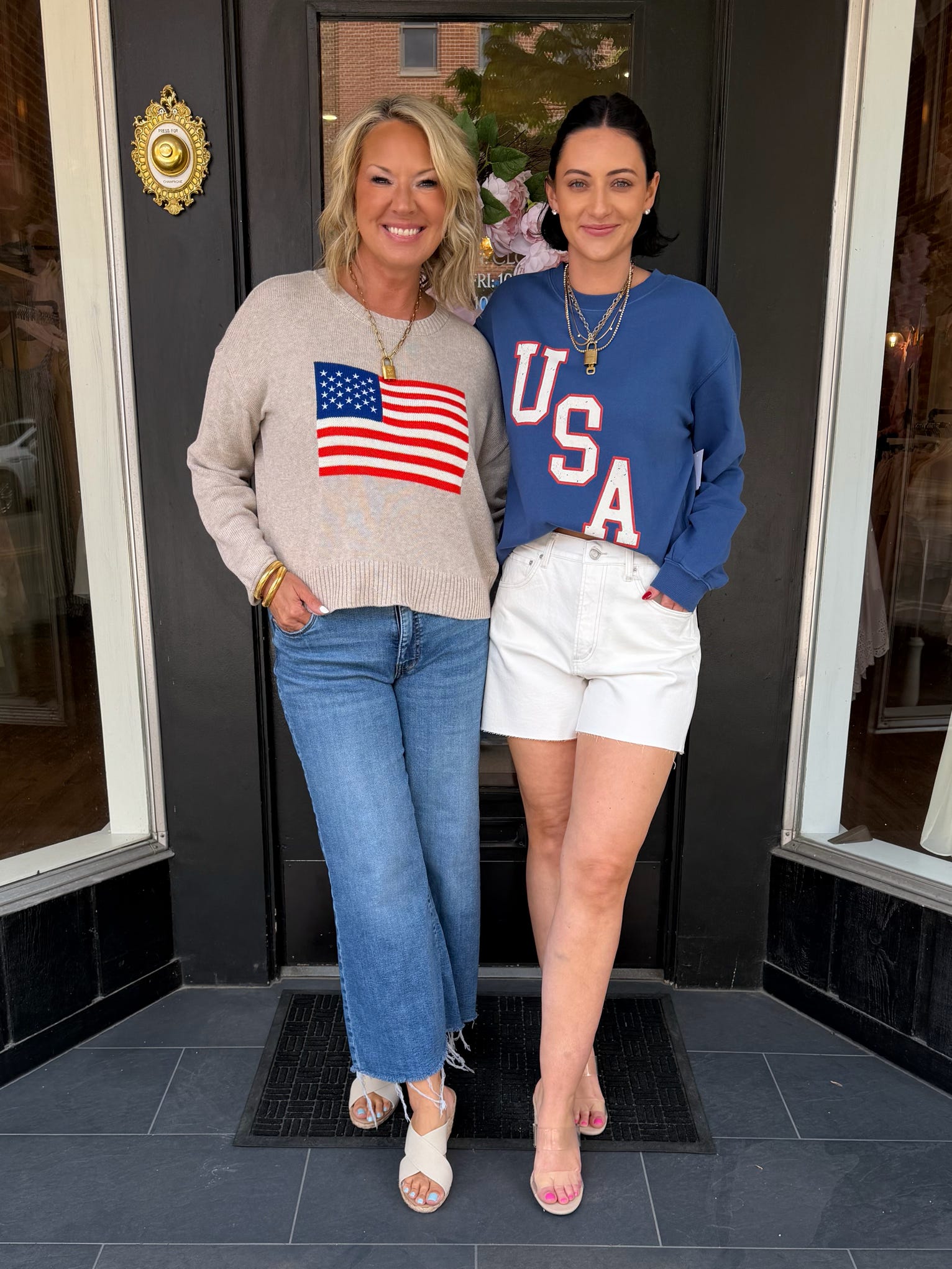 Americana Boyfriend Sweatshirt True Navy