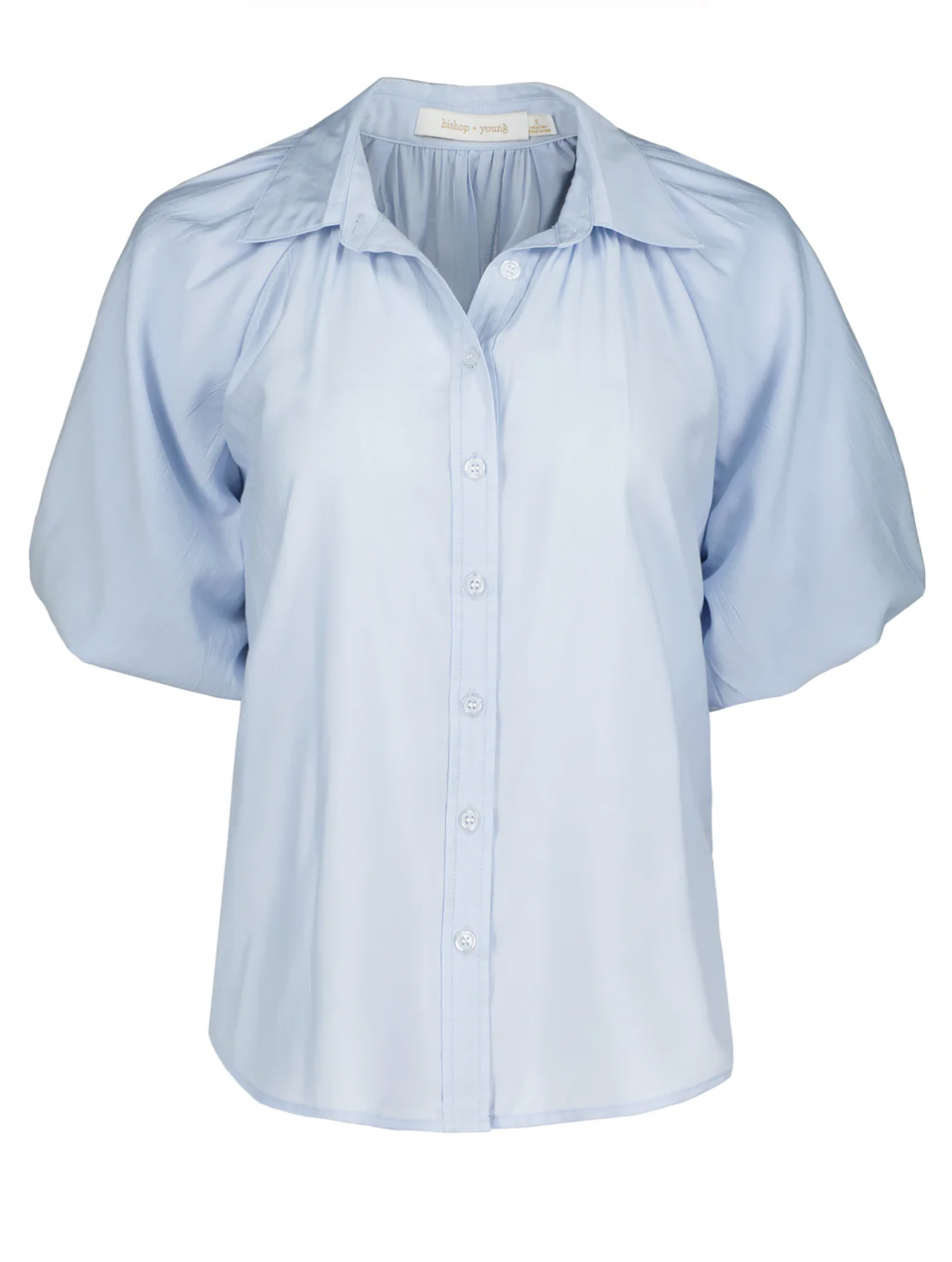 Anise Bubble Sleeve Top