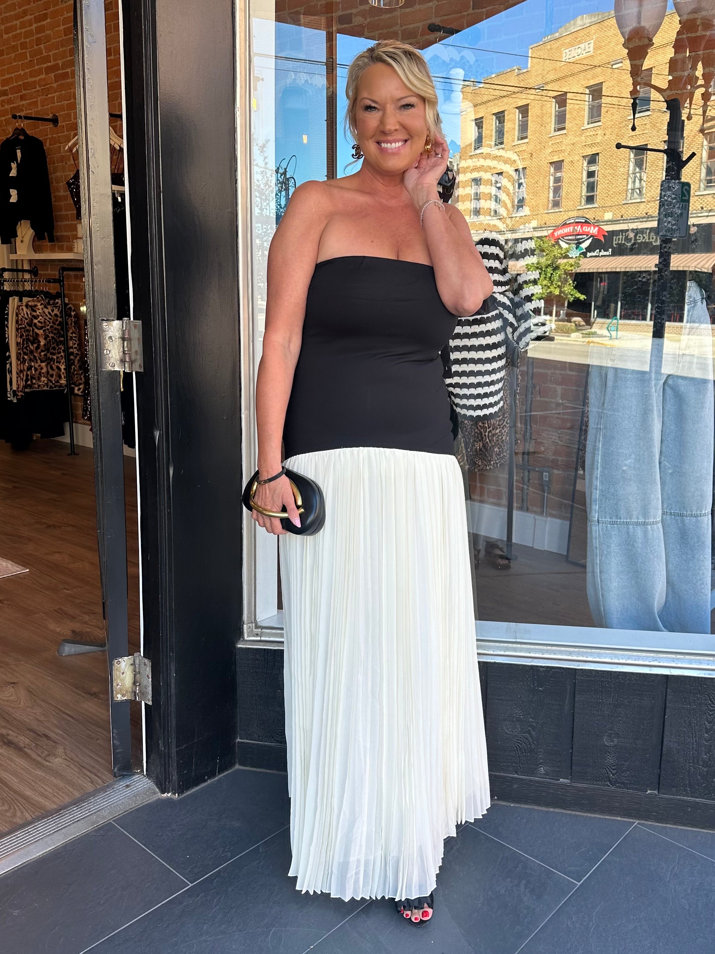 Marbella Strapless Midi Dress