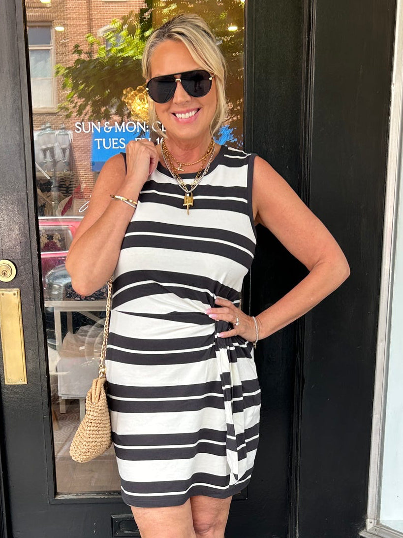 Mattie Striped Mini Dress