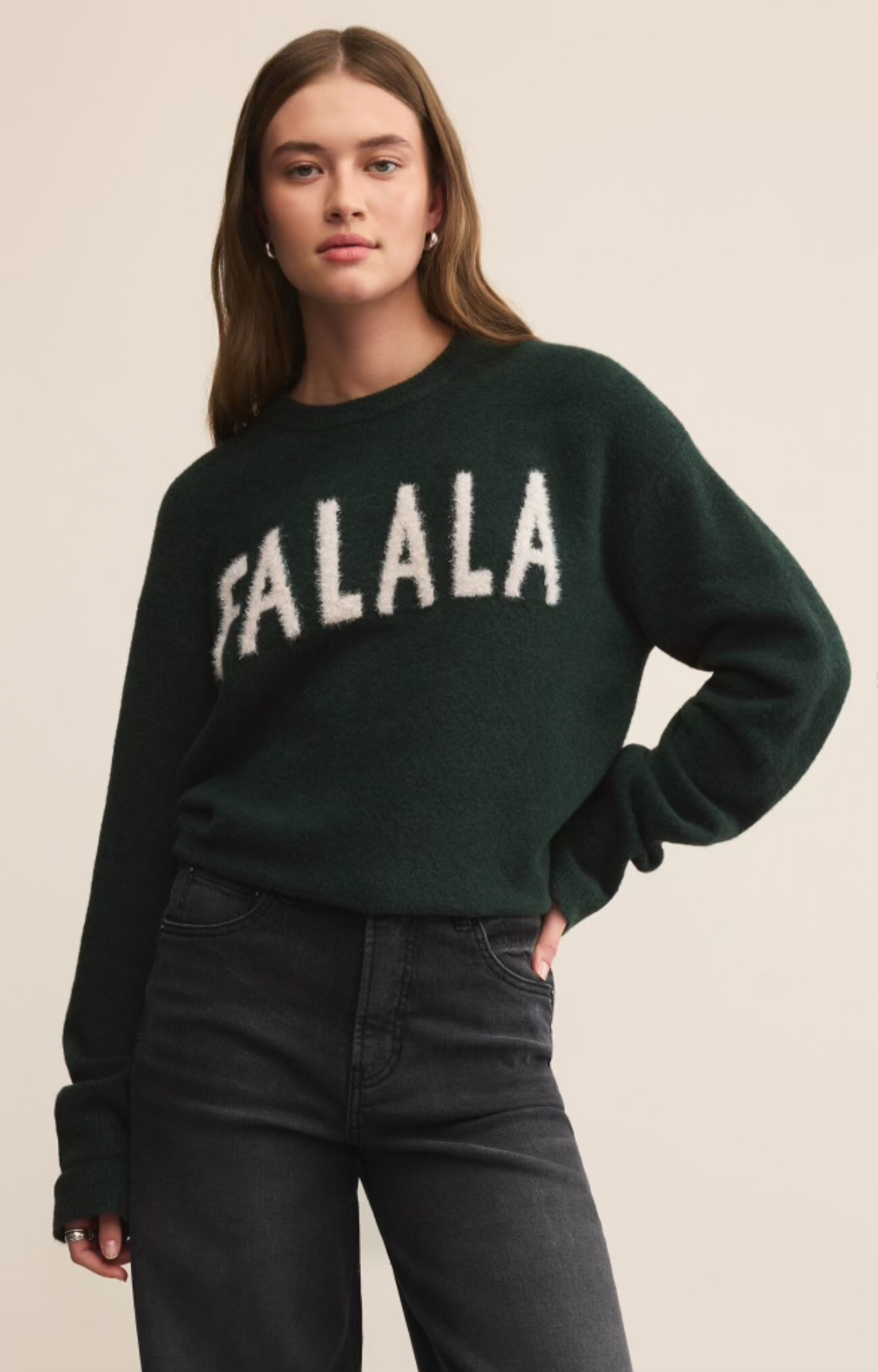 Holiday Cheer Sweater Garland Green