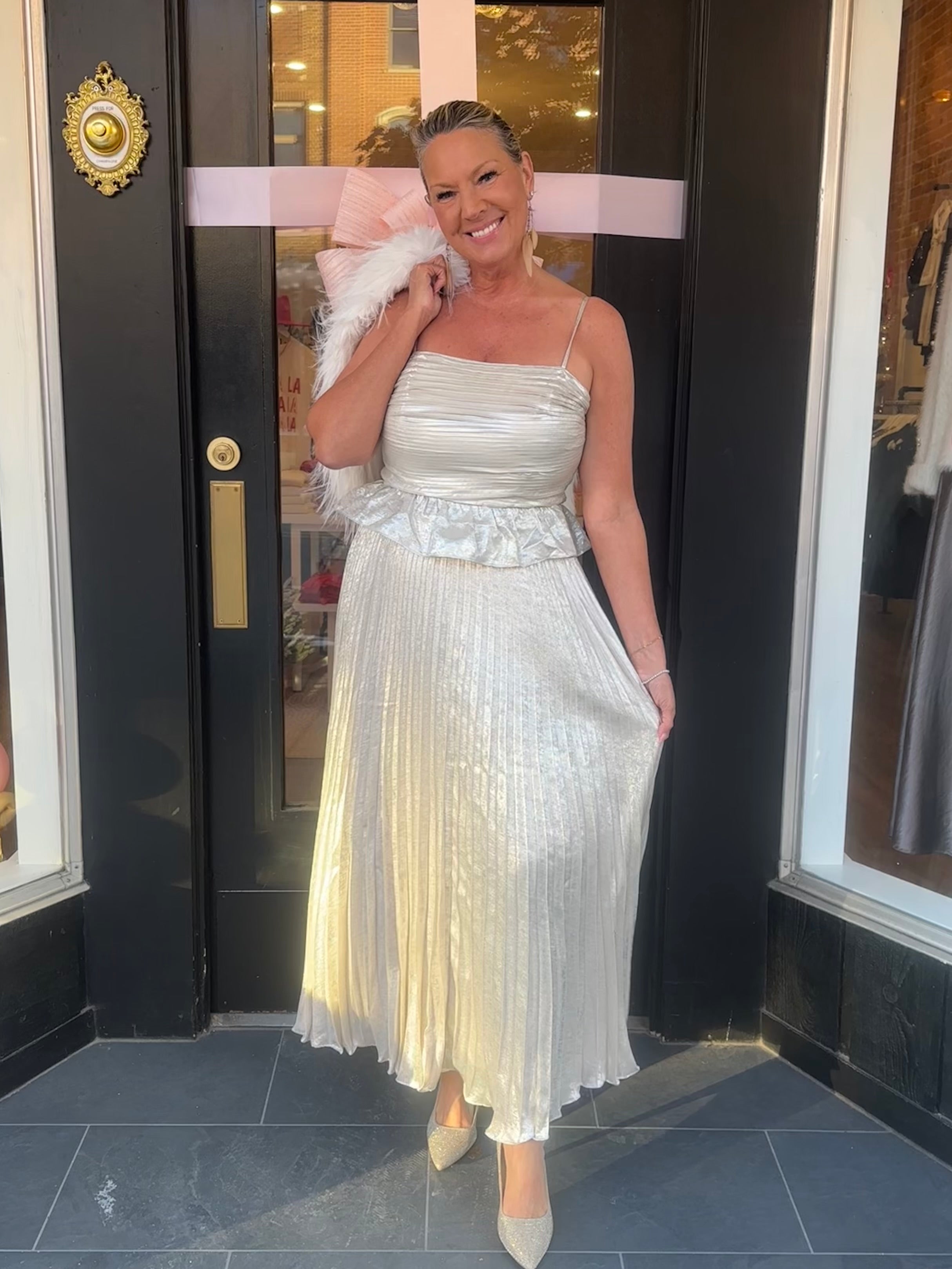 Clementina Peplum Dress