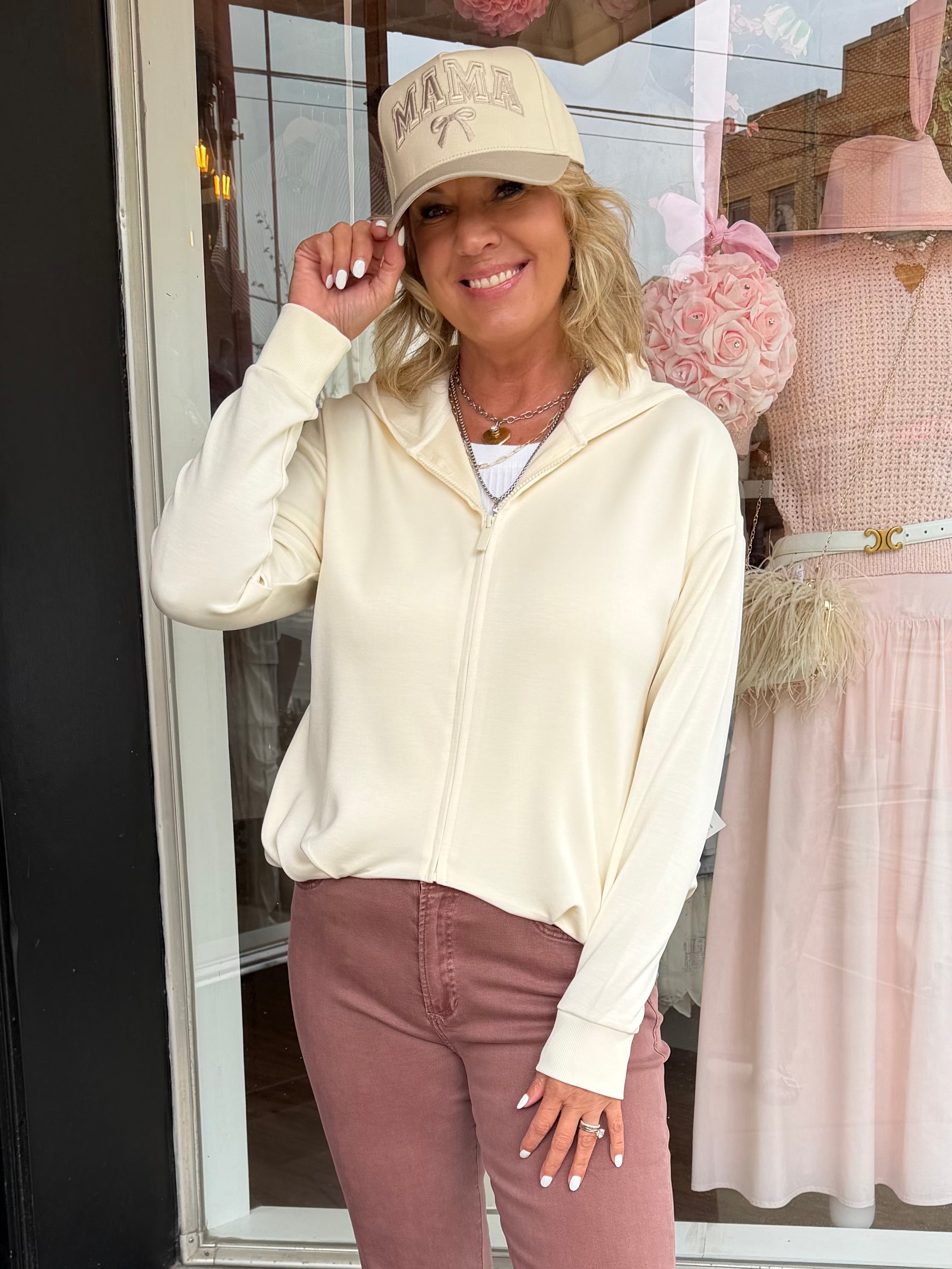 Kaia Zip Up Sweatshirt