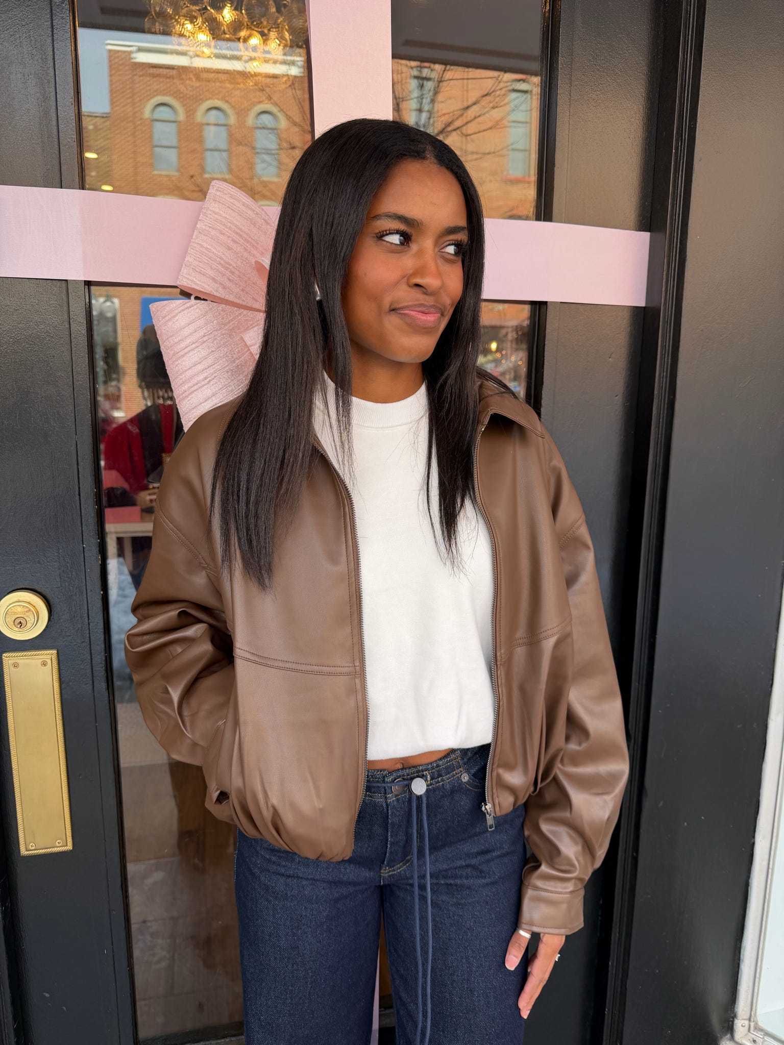 Valerie faux leather jacket