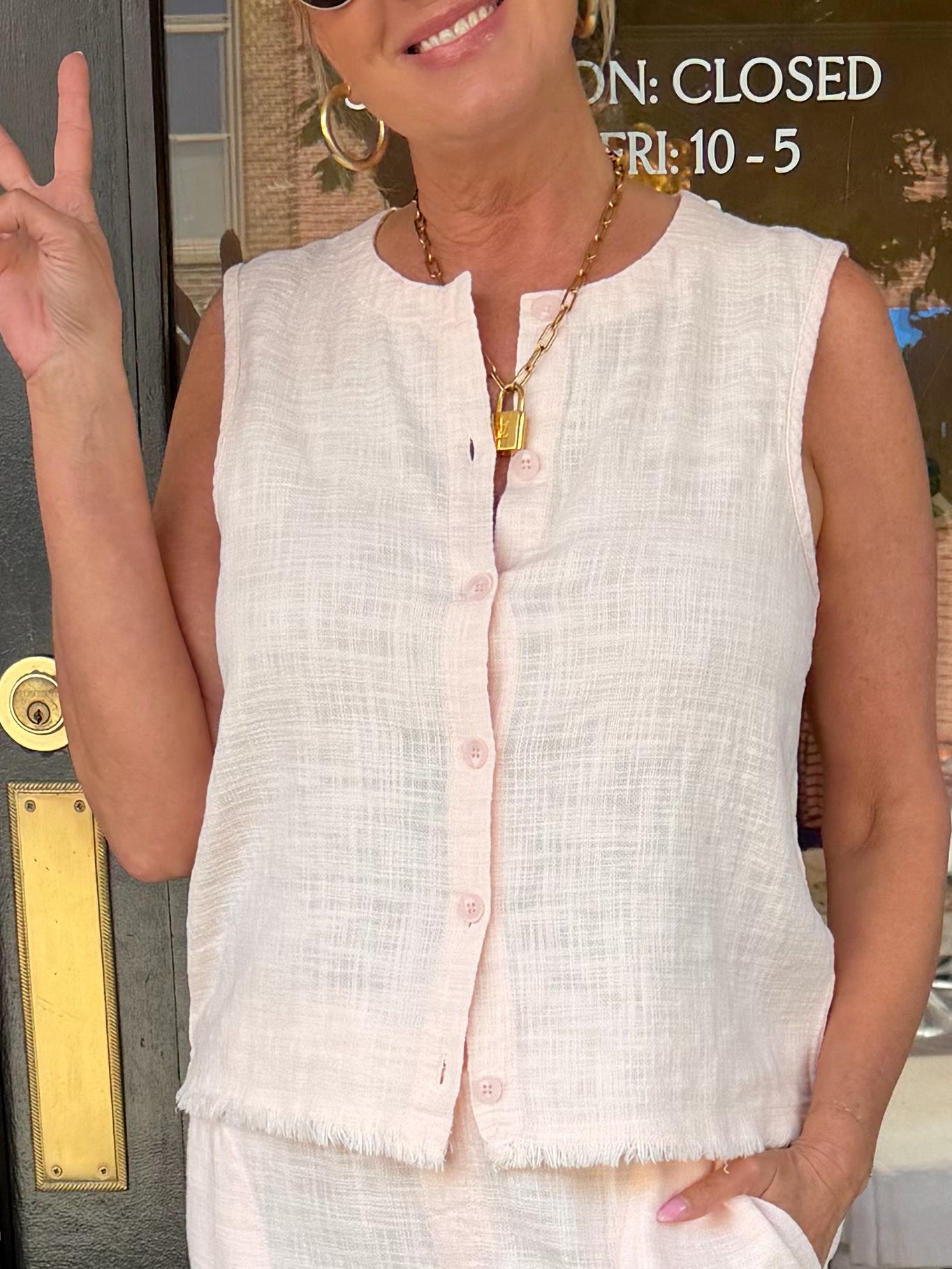 Salty Button Up Tank