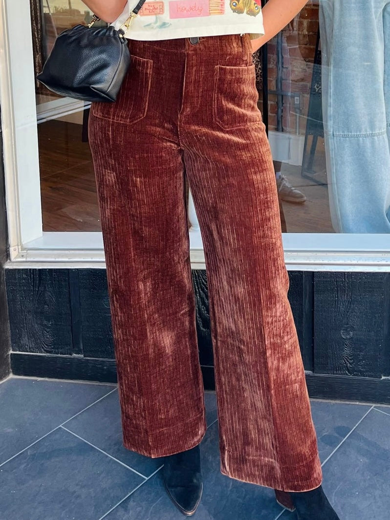 Audrey Wide Leg Corduroy Pant
