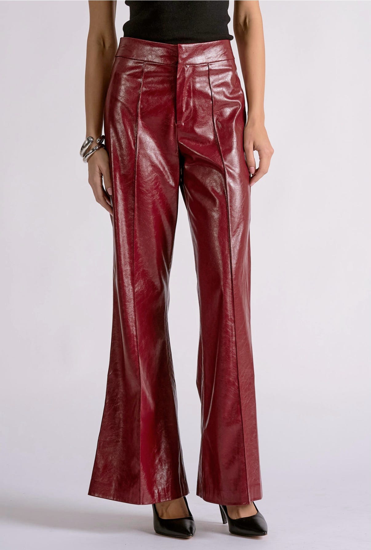 The Merlot Faux Leather Pant