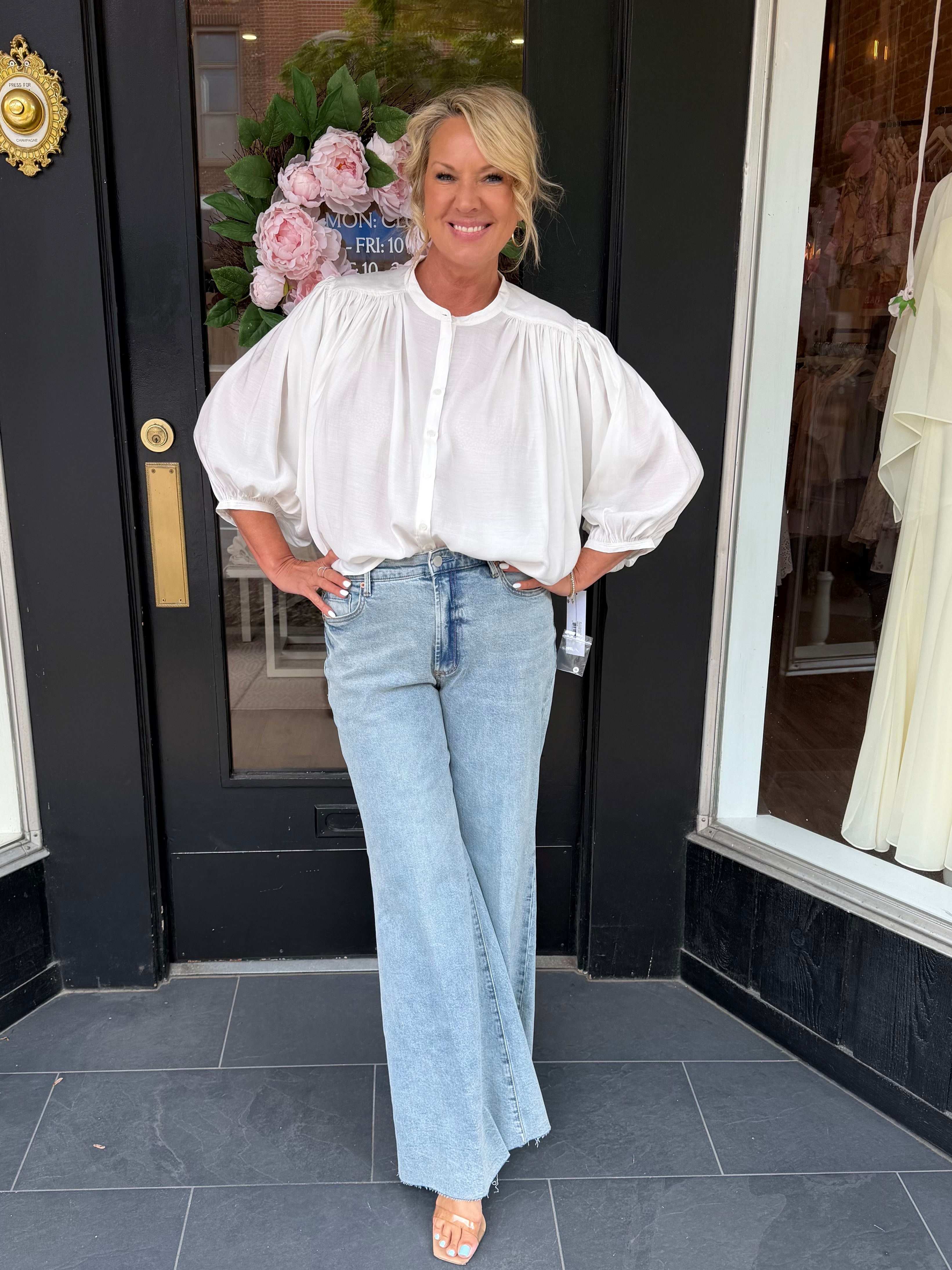 Bella Voile White Blouse