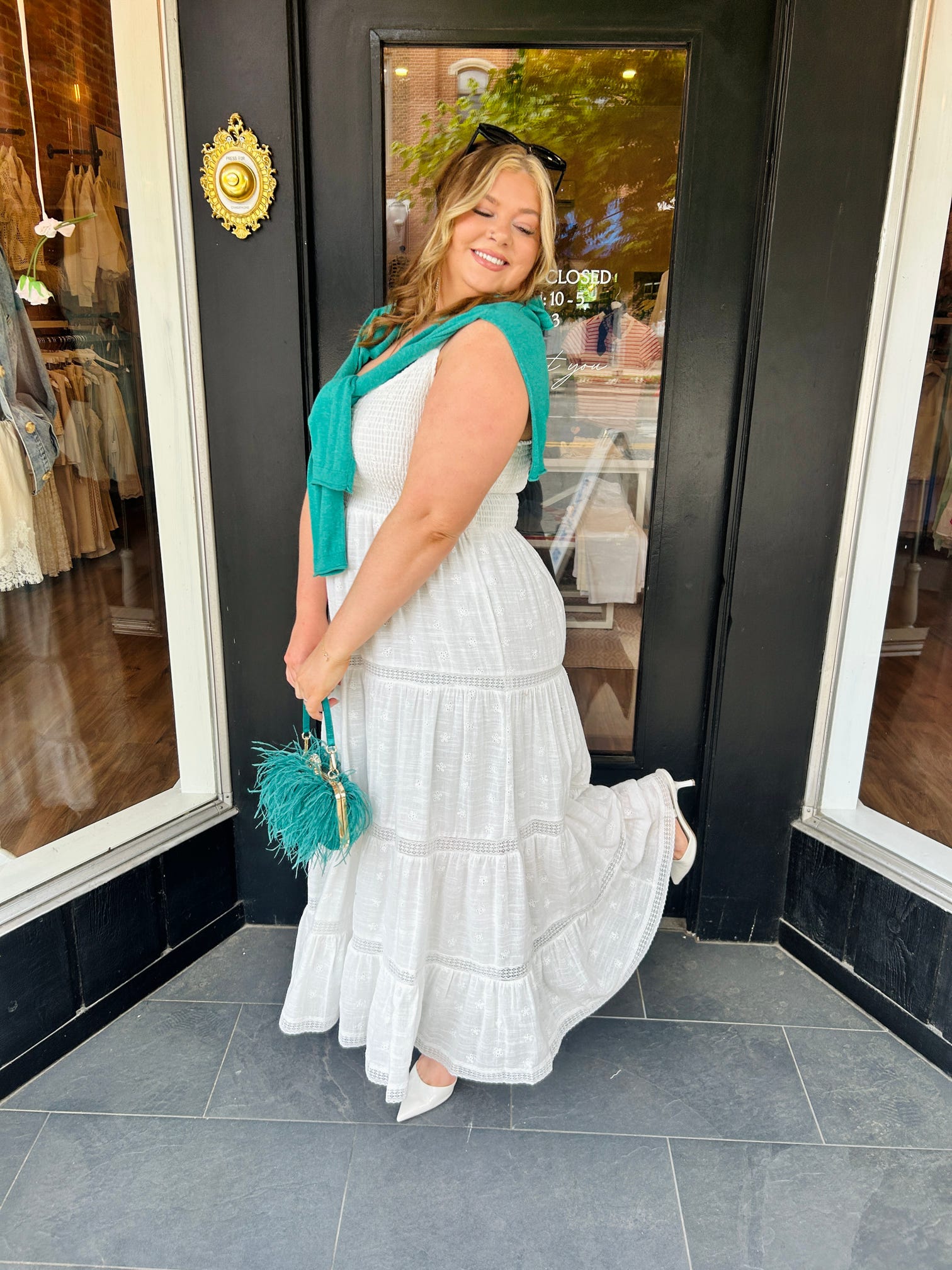 The Eyelet Midi Dress