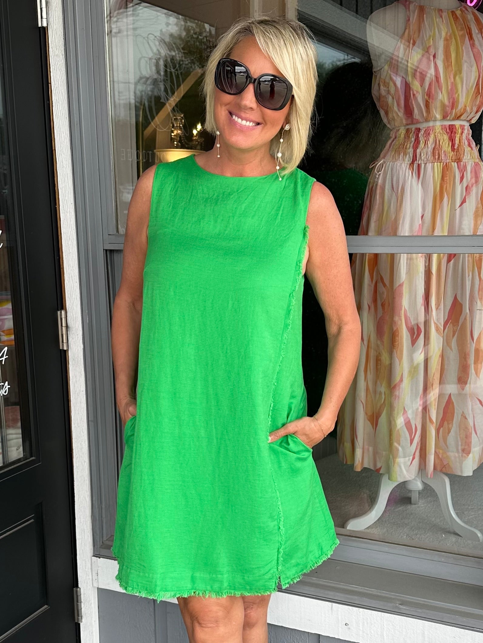 Amalya Green Dress