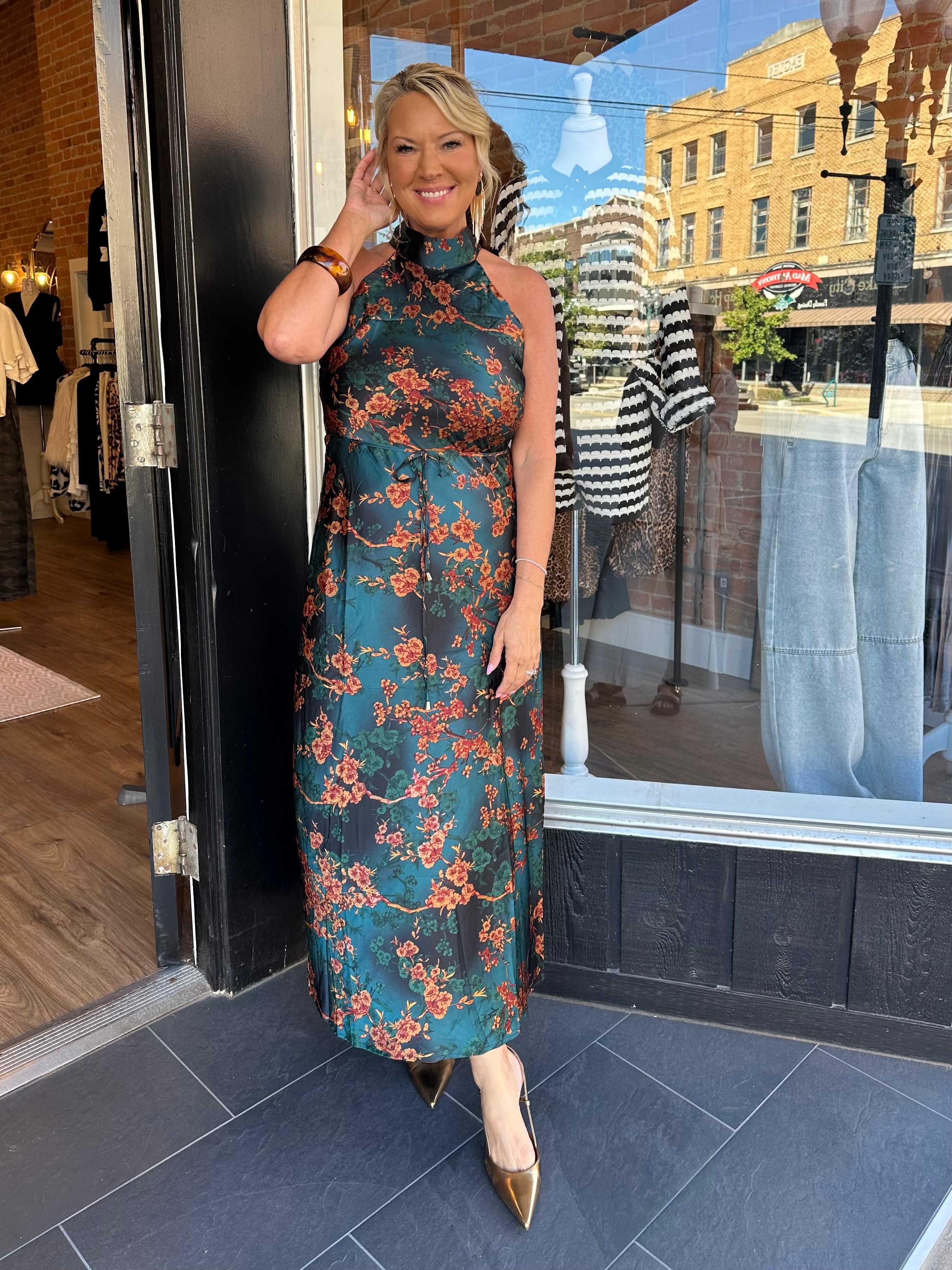 Vienna Halter Maxi Dress