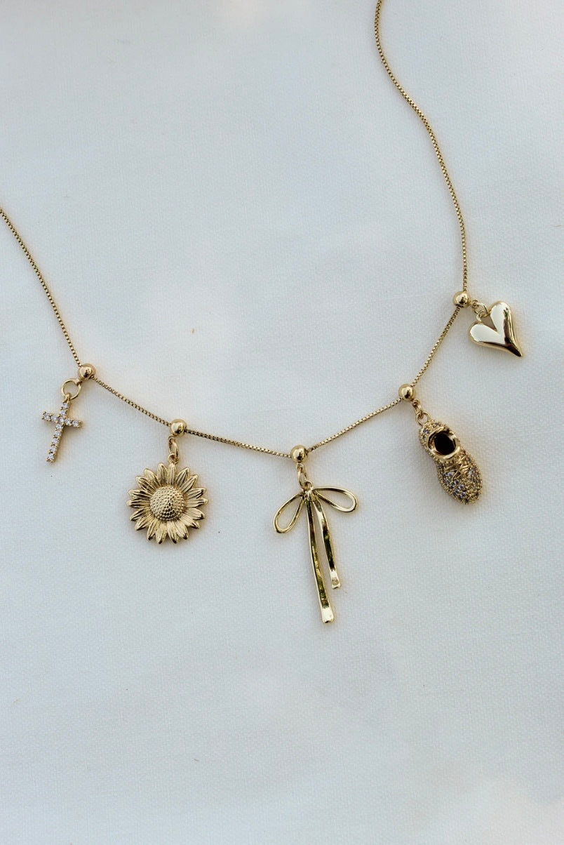 Vintage Heart Drop Charm