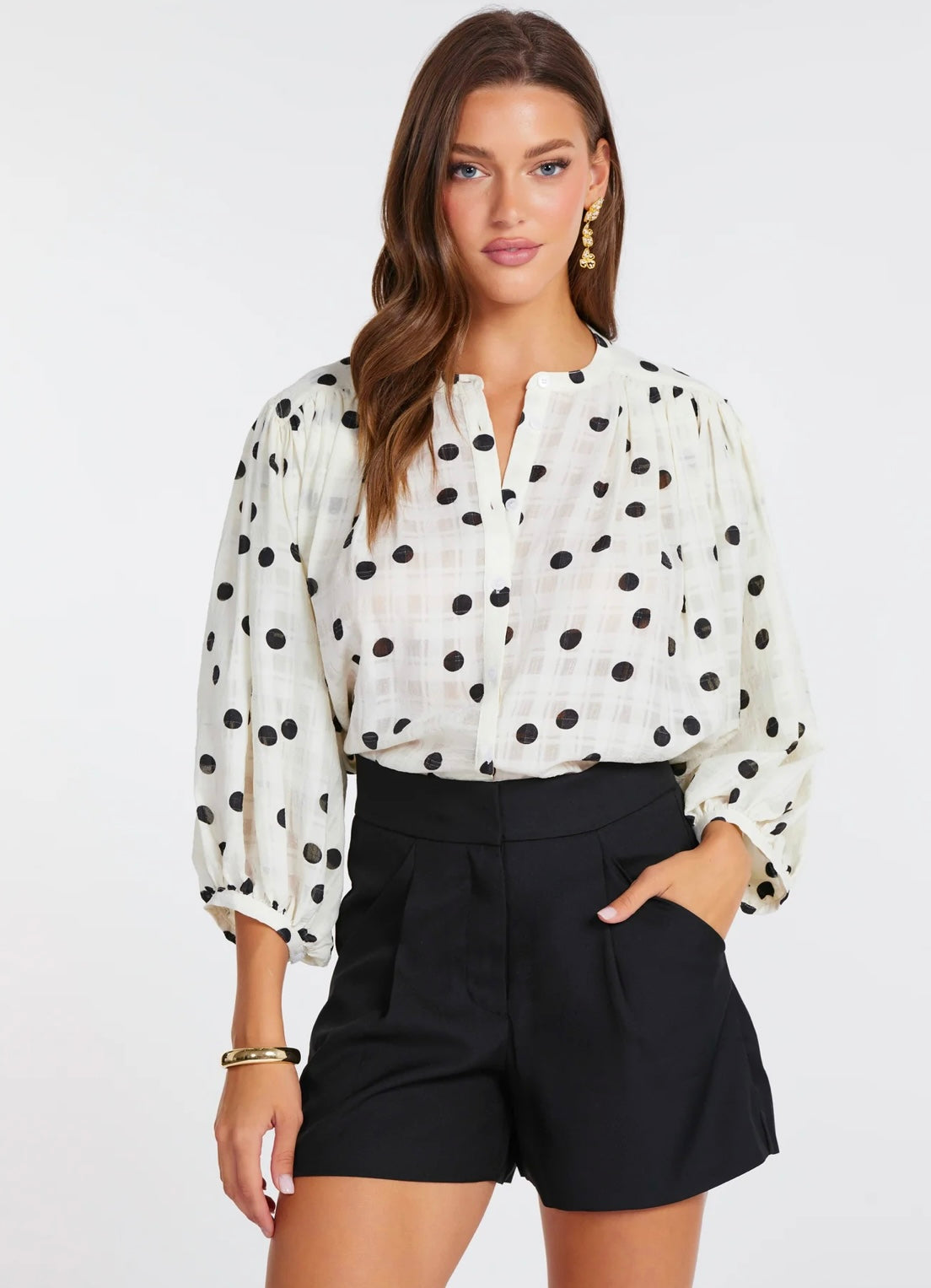 Juliette Polka Dot Blouse