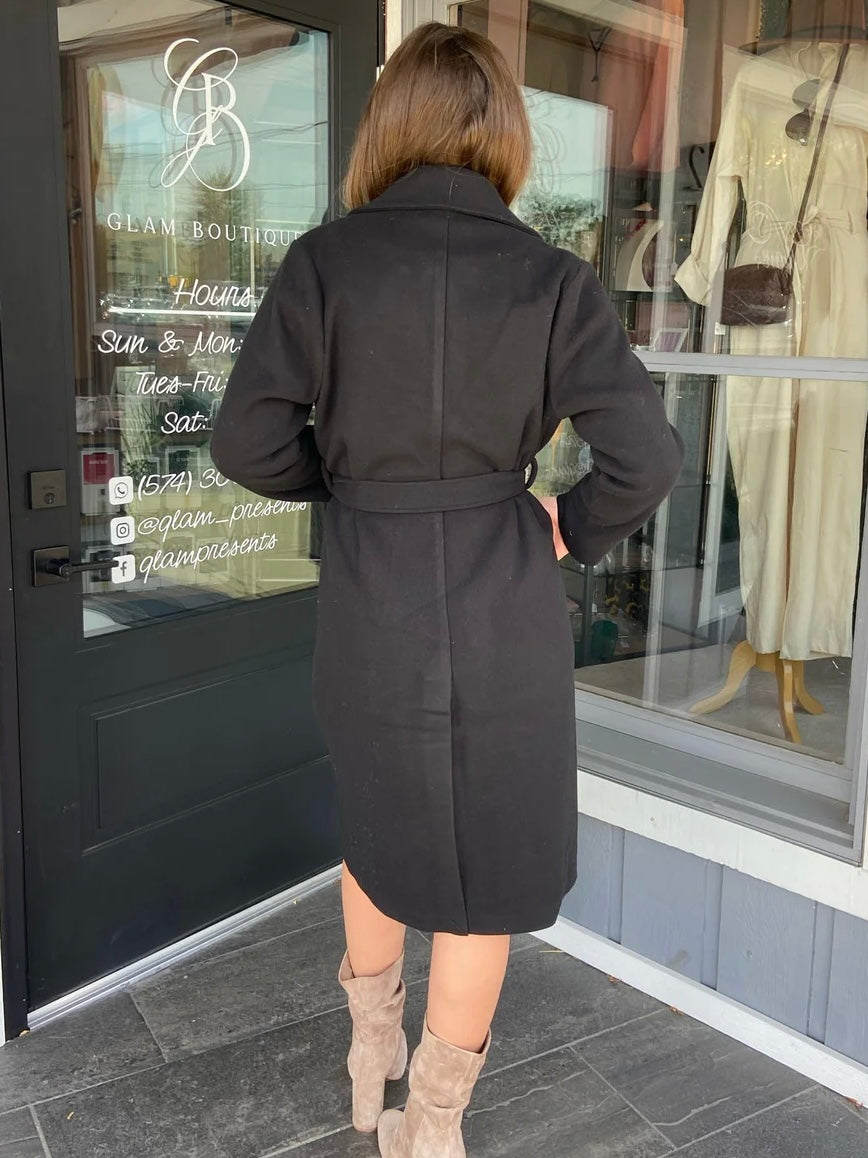 Longline Belted Coat - Final Sale