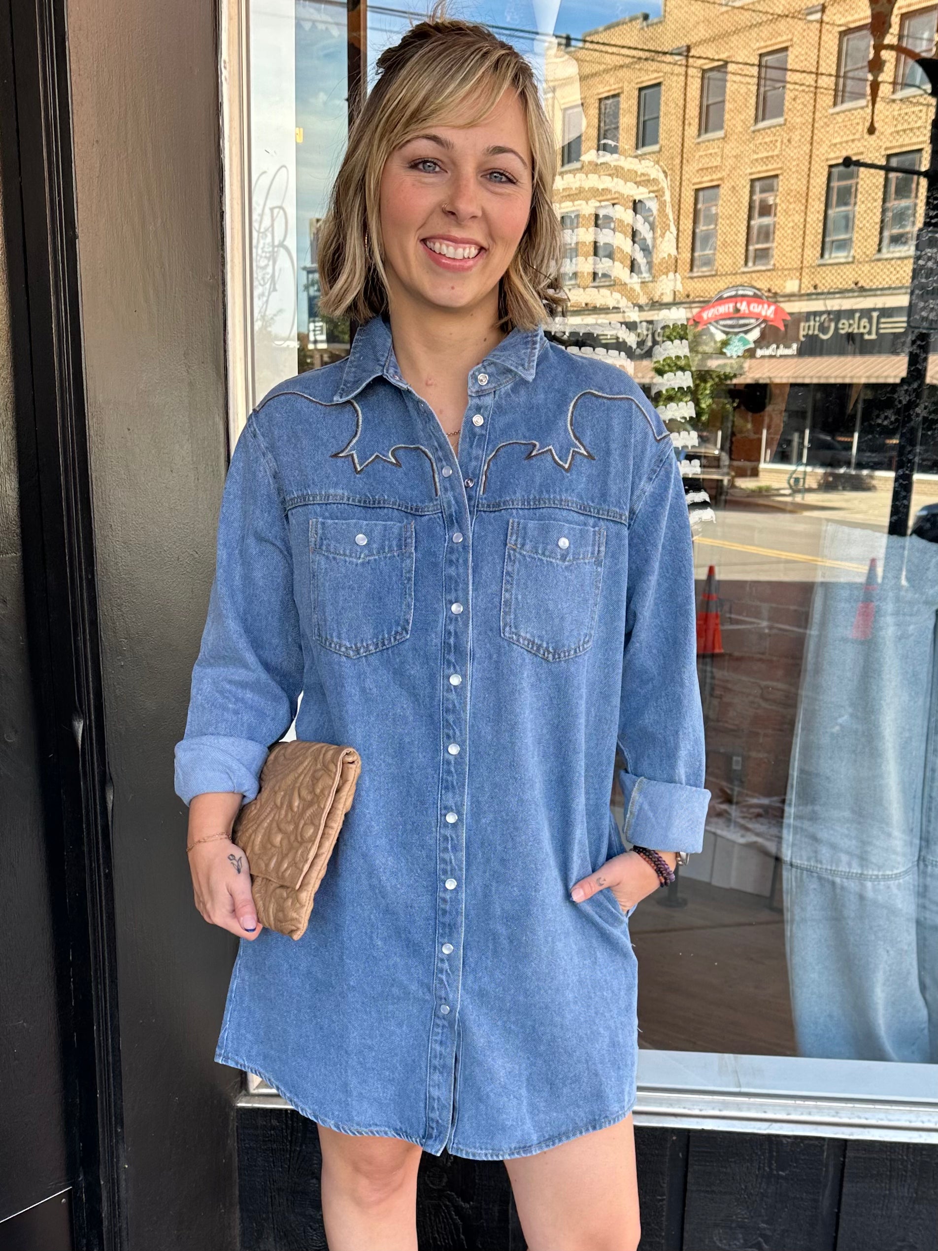 Western Denim Dress