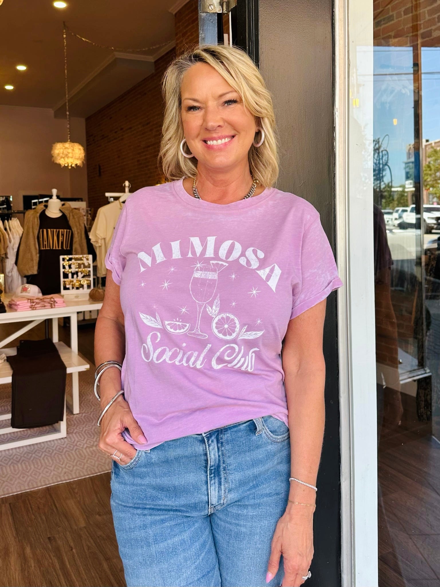 Mimosa Social Burnout Crew Tee
