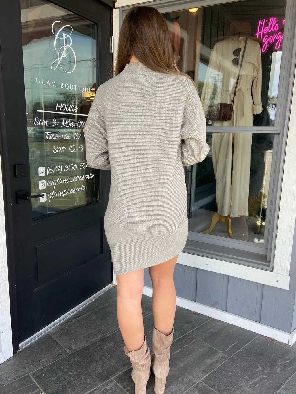 A-Symmetrical Sweater Dress