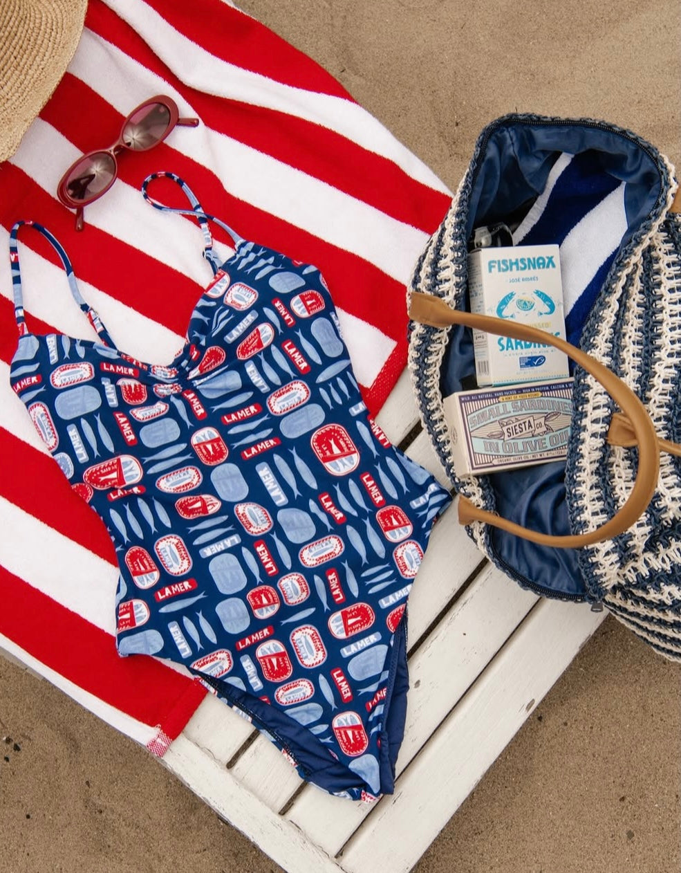 Salty Sardines One Piece Swimsuit