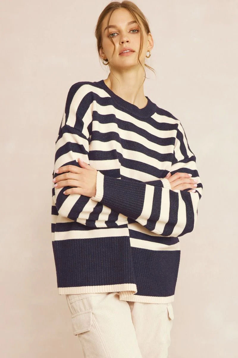 Oversized Striped Sweater