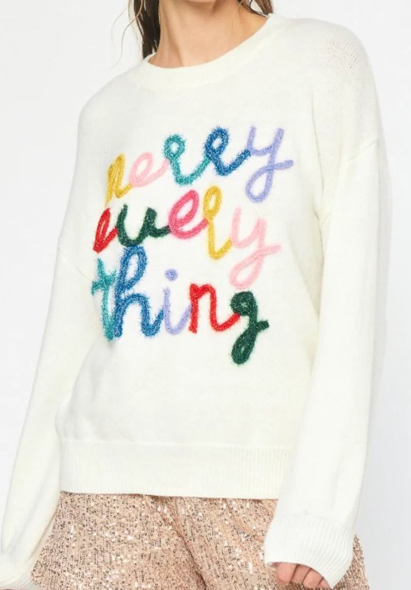 Merry Every Thing Sweater