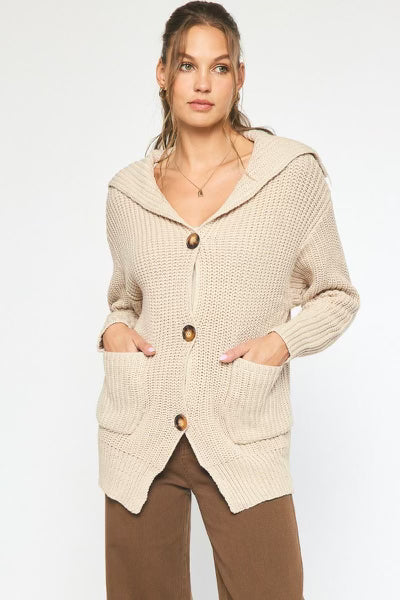 Oatmeal Sweater Cardigan