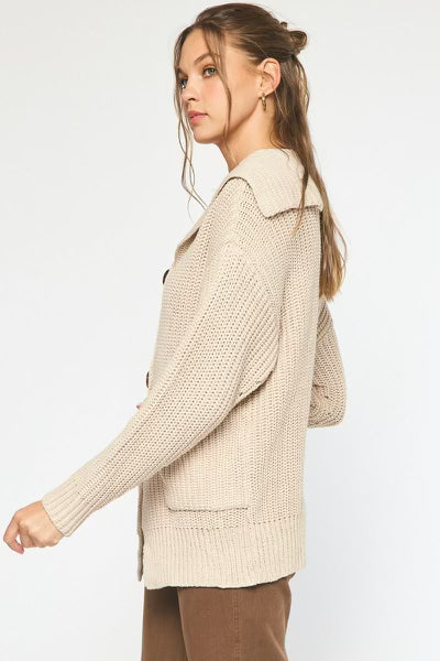 Oatmeal Sweater Cardigan