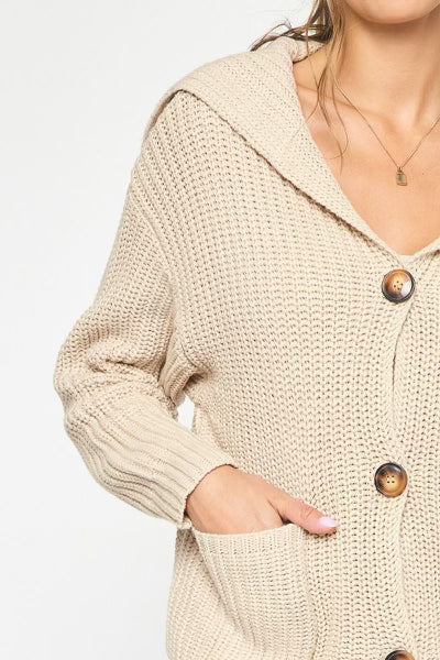 Oatmeal Sweater Cardigan