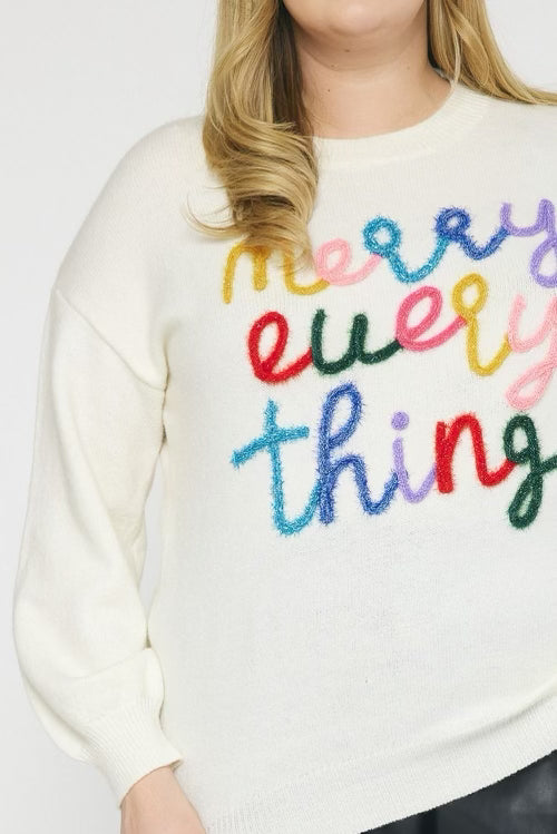 PLUS “Merry Everything” Sweater