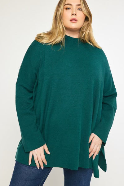 PLUS Hunter Green Sweater