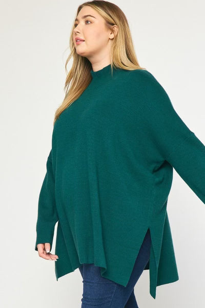 PLUS Hunter Green Sweater