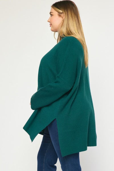 PLUS Hunter Green Sweater