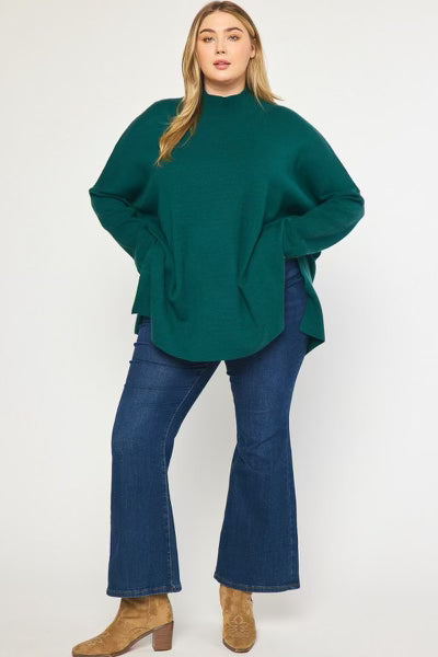 PLUS Hunter Green Sweater