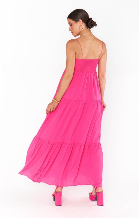 FINAL SALE Pink Pebble Long Weekend Maxi Dress