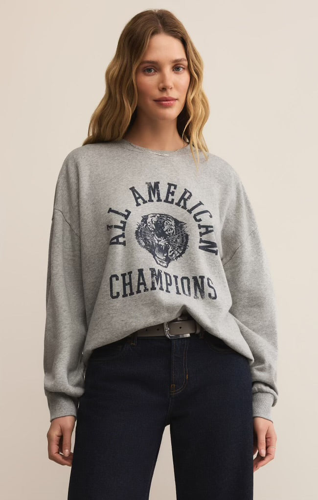 Champs Sunday Sweatshirt Classic Heather Grey