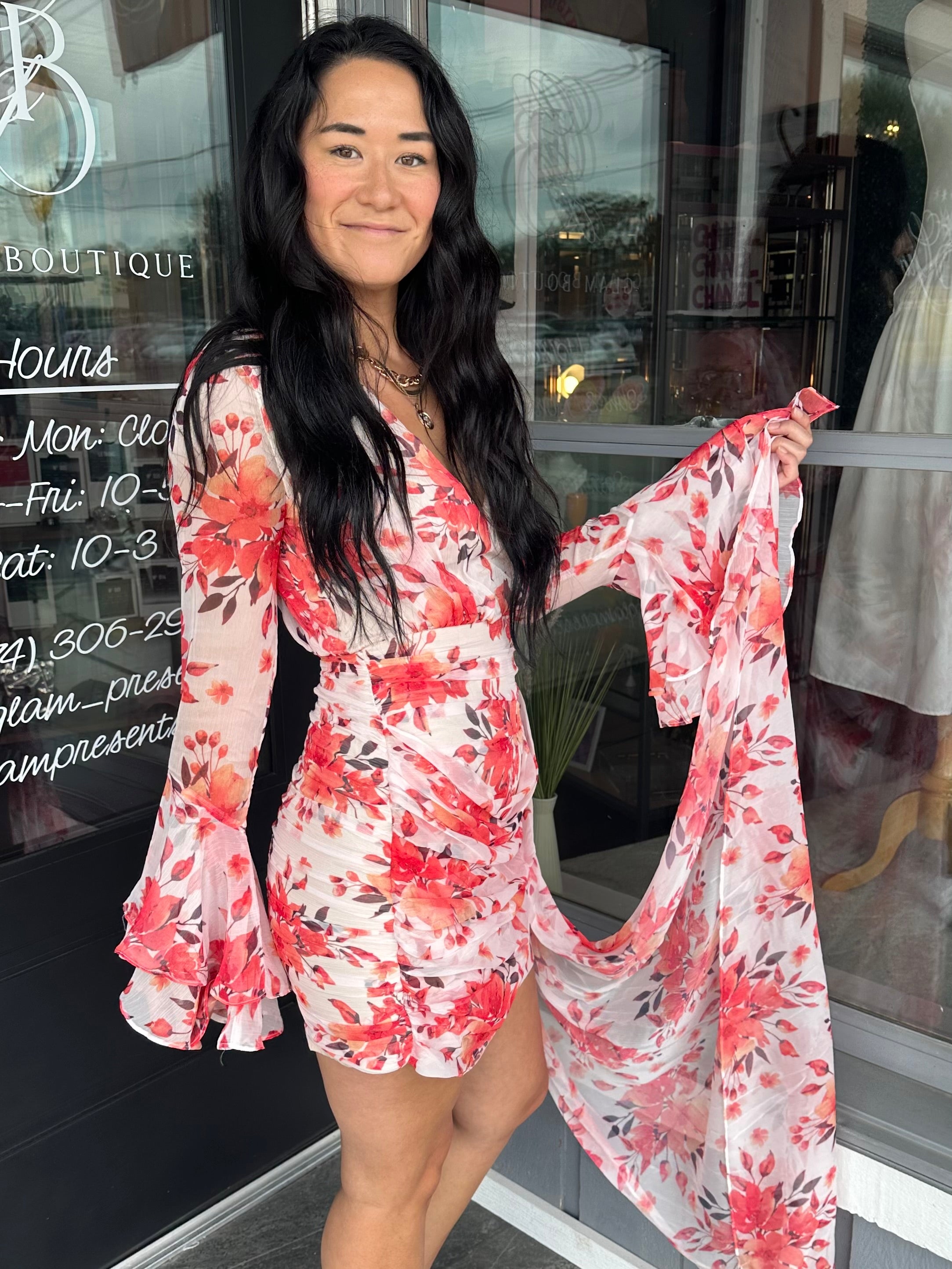 Floral Mardi Mini Dress — Glam Boutique IN