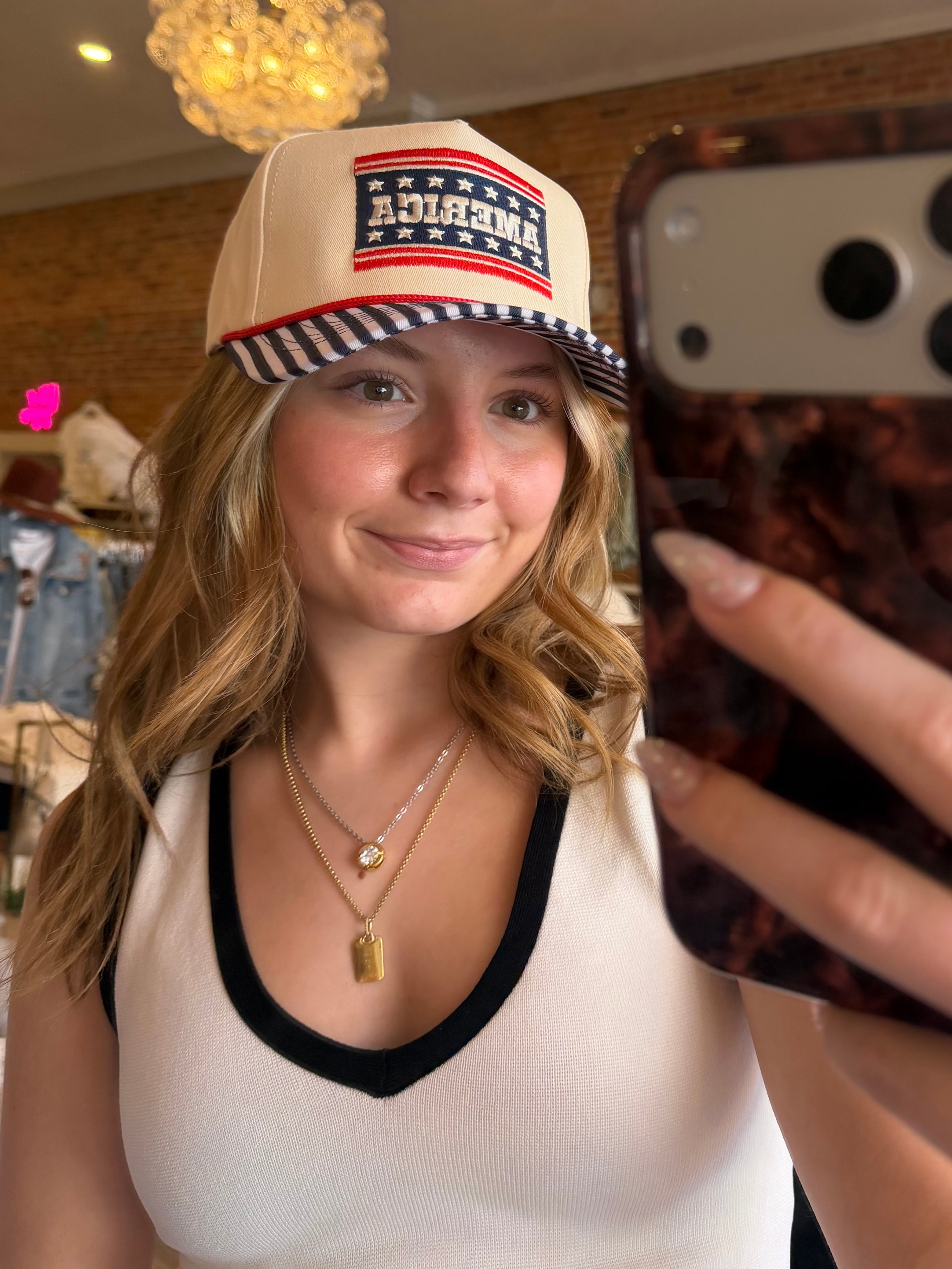 America Stripped Cap
