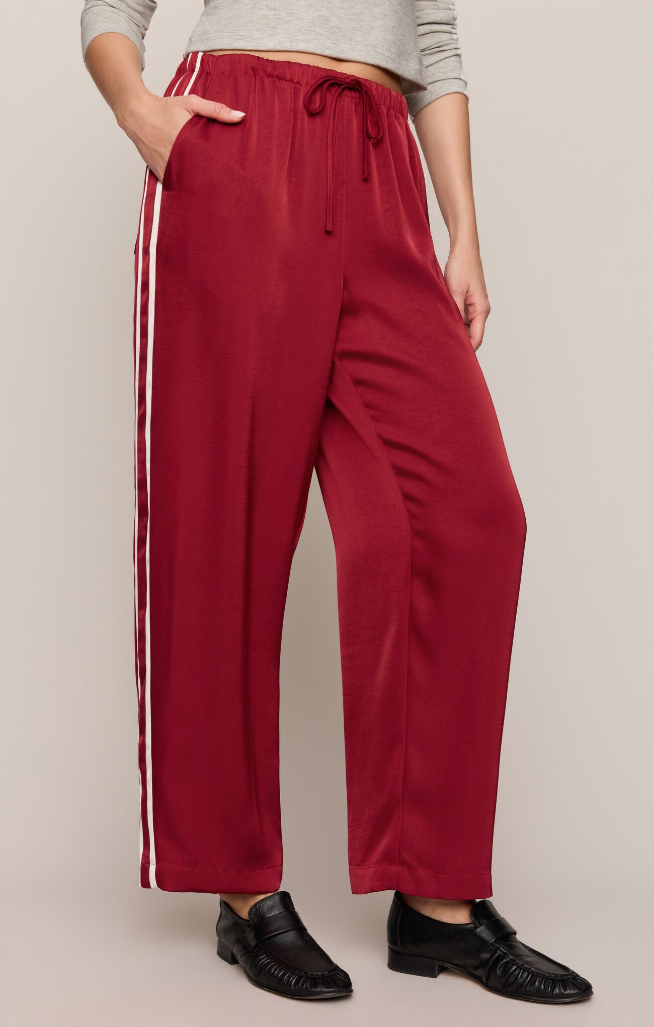 In Stride Satin Track Pant