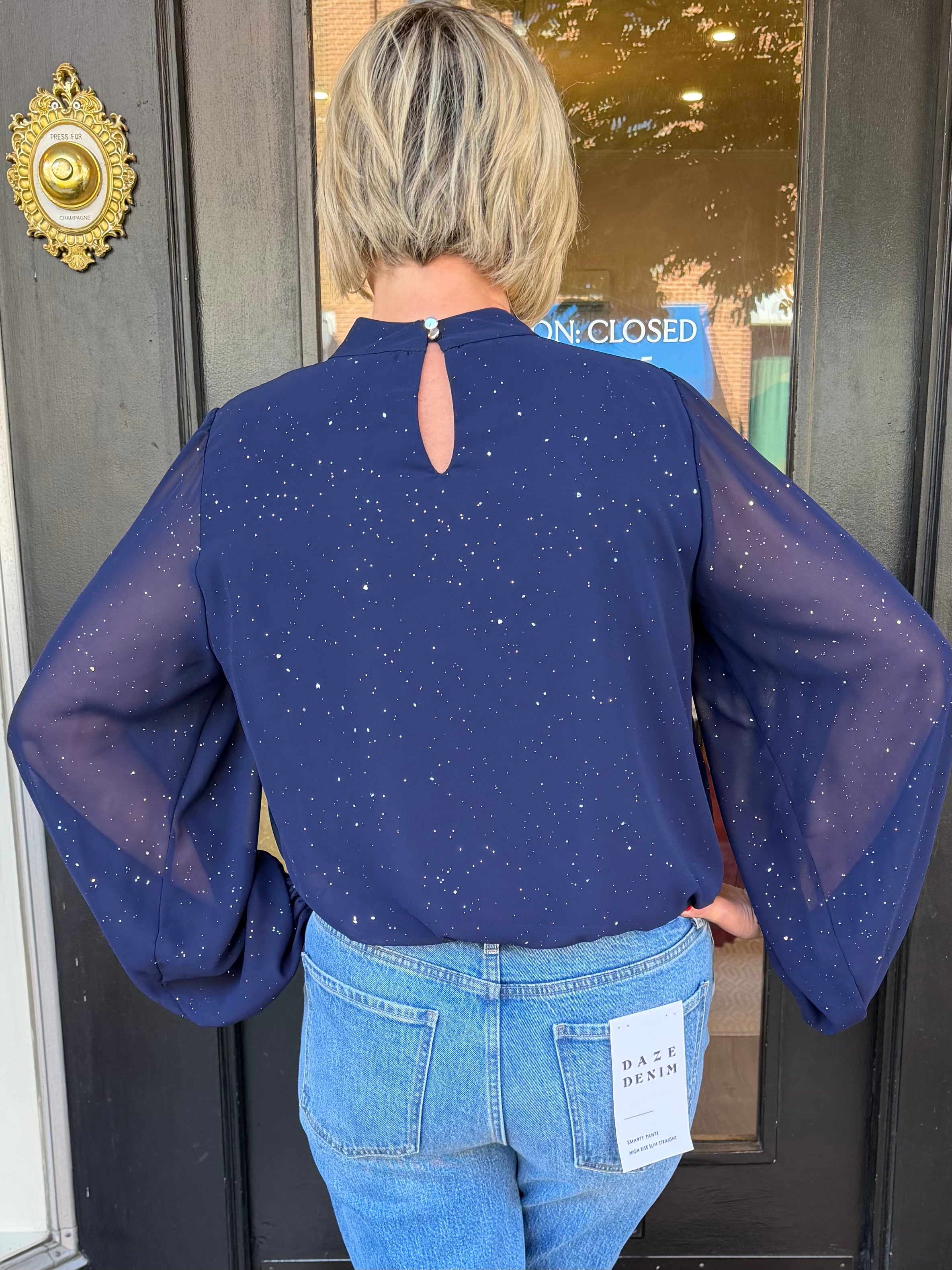 The Midnight Shimmer Blouse