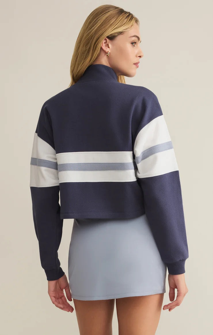 All Day Rugby Top Worn Blue