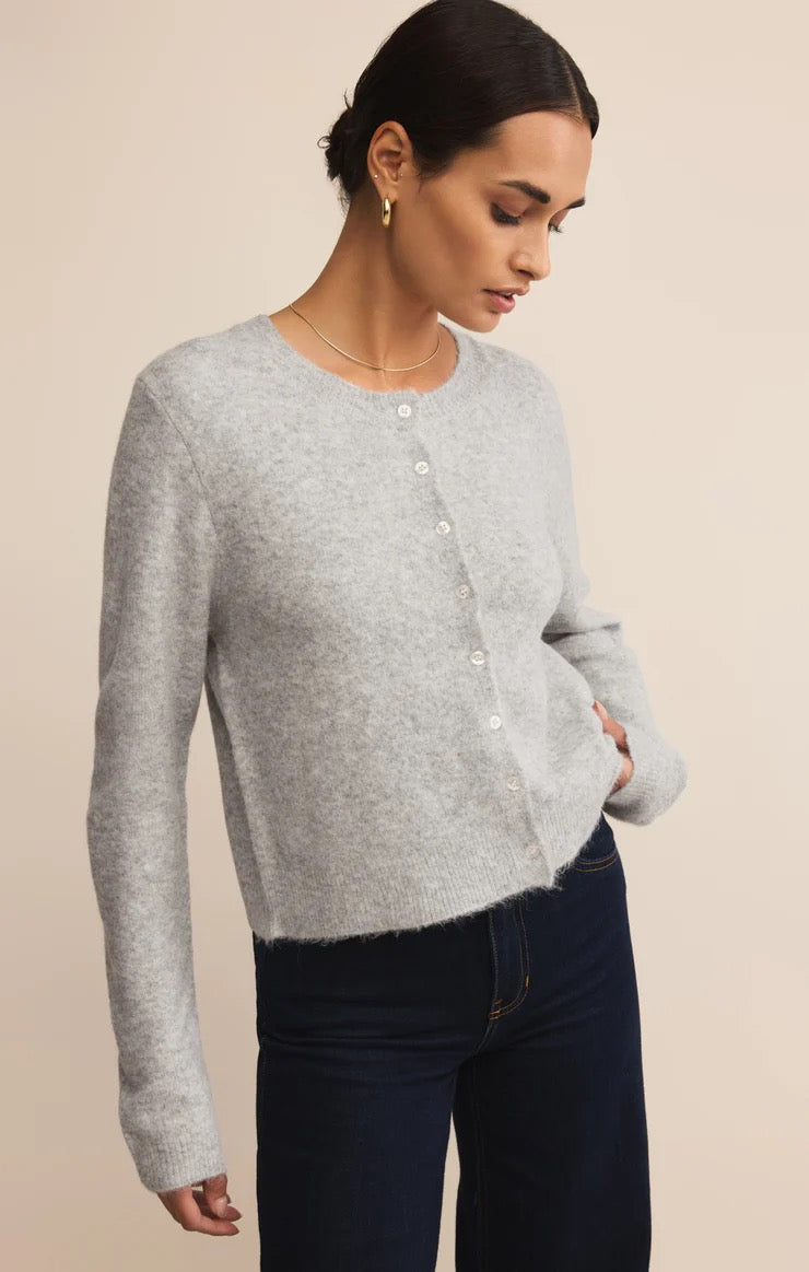 Medina Cardigan Light Heather Grey