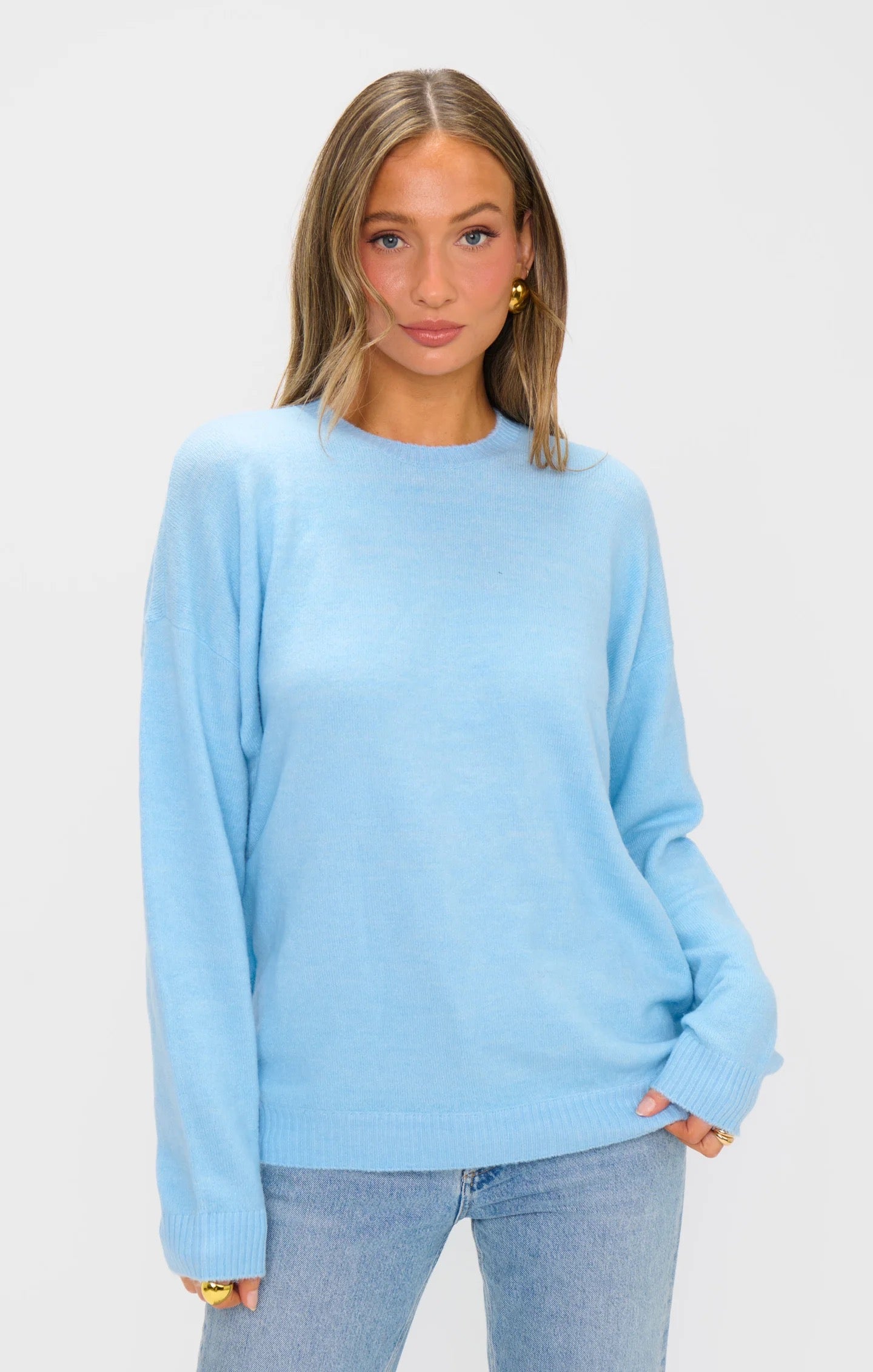 Feel Good Sweater Blue Me Away