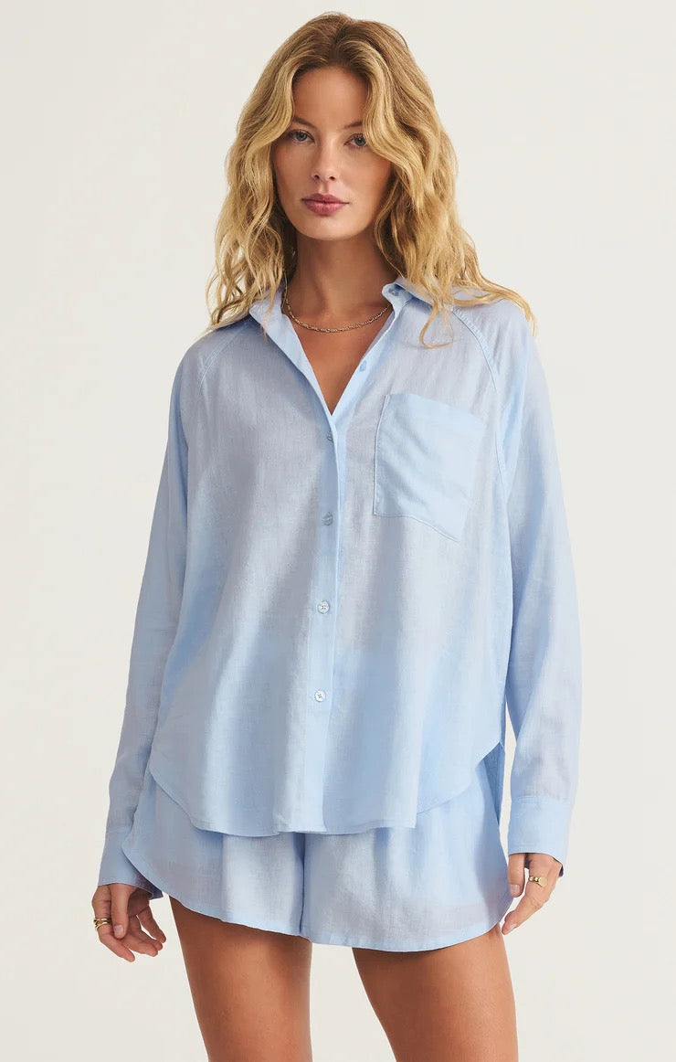 The Perfect Linen Top Salt Water