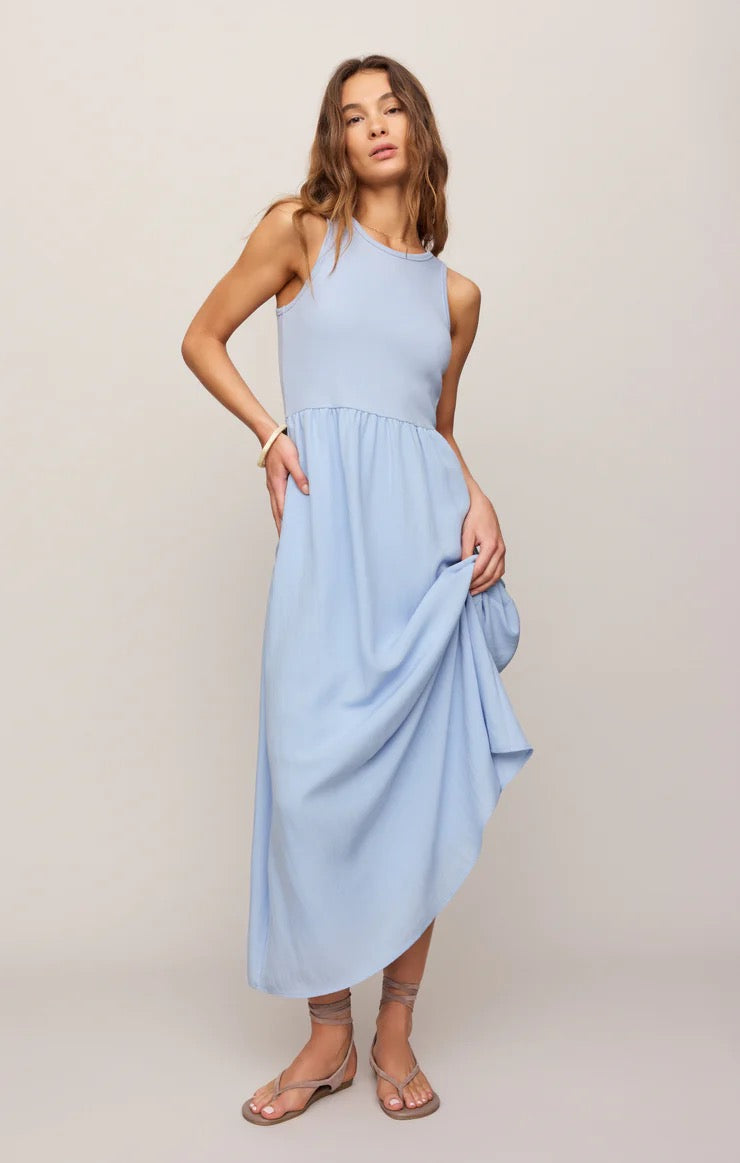Charlotte Midi Dress Blue Light