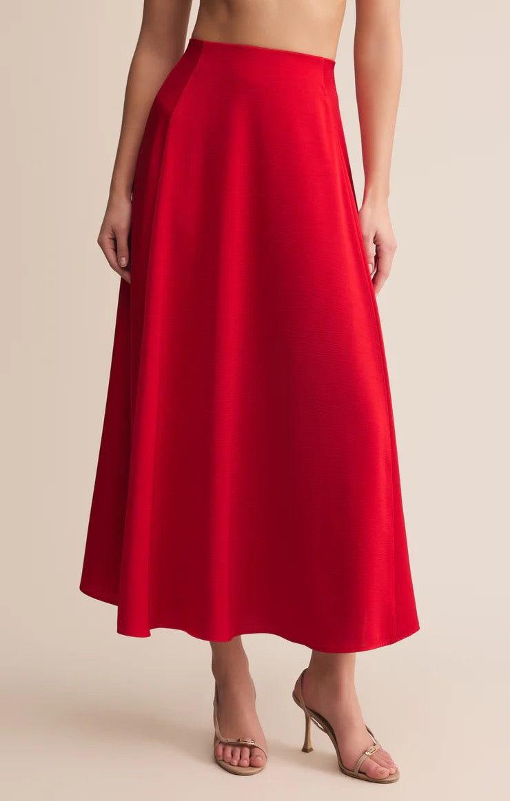Northpointe Midi Skirt Festive Red