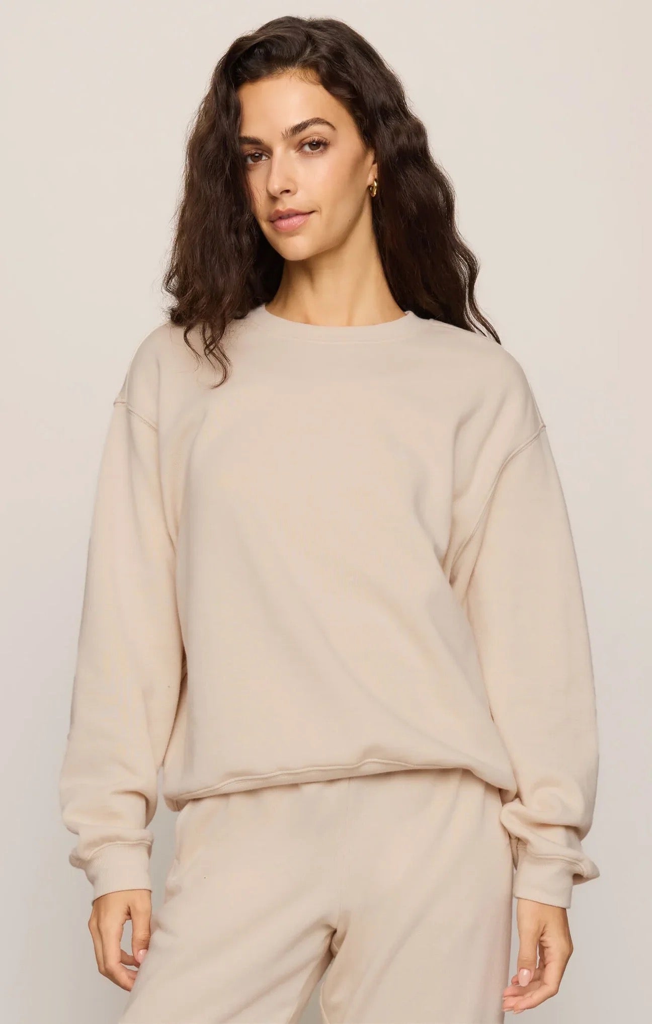 Boyfriend Sweatshirt Frosted Pearl