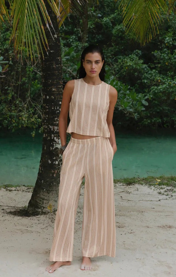 Scout Knit Striped Pant Cloud