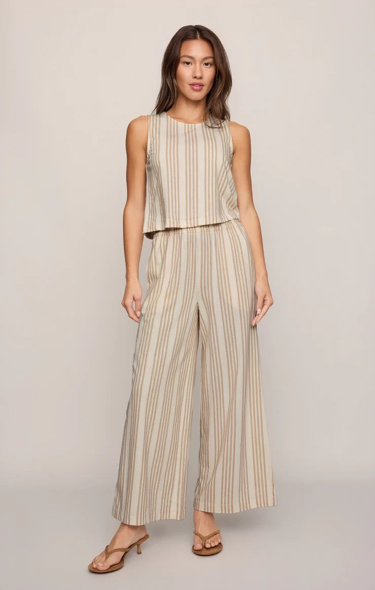 Sloane Knit Striped Top Cloud